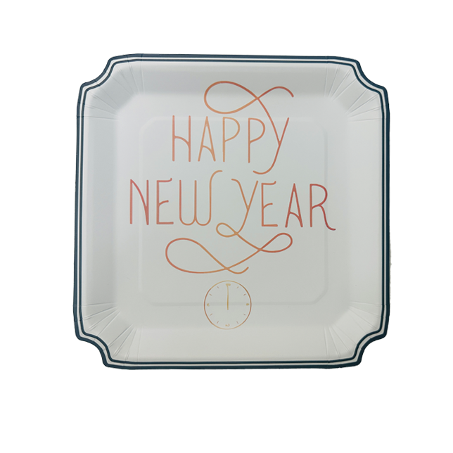 Happy New Year Dessert/Dinner Plates