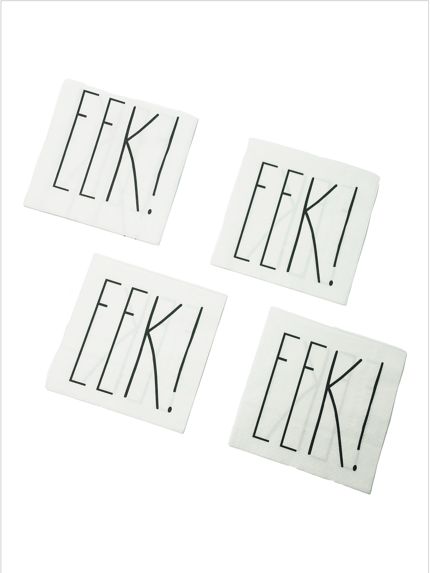 "EEK" Cocktail Napkins