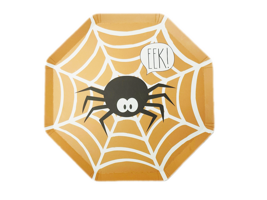 "EEK" Spider Dessert Plates