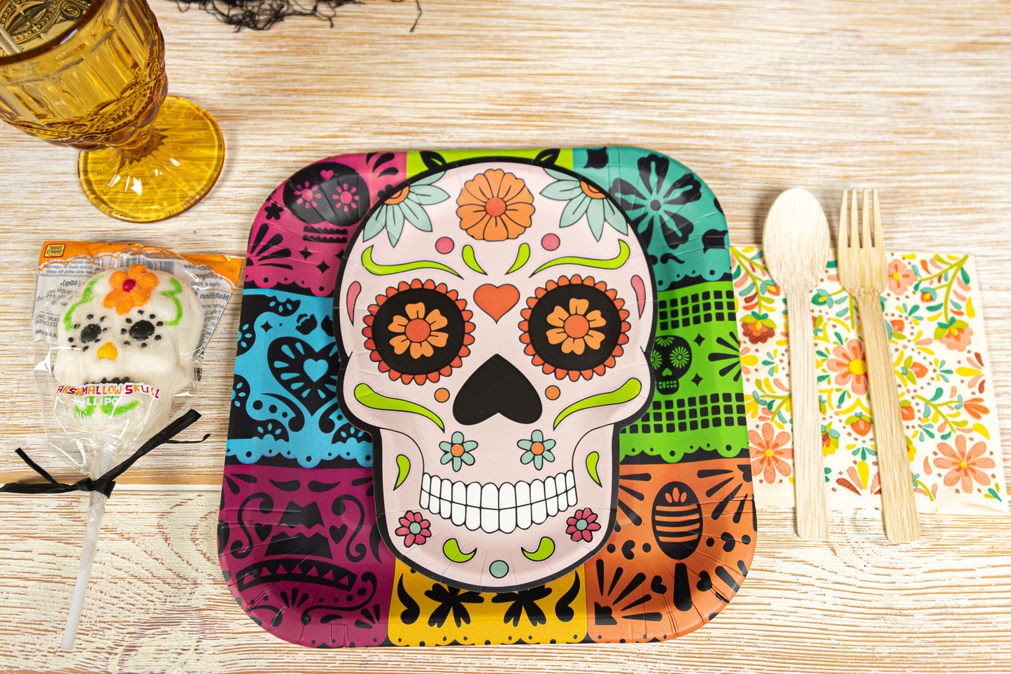 Day of the Dead Banner Dinner Plates