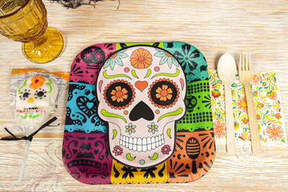 Sugar Skull Shaped Dessert Plates