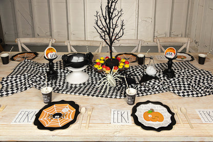 "Spooky" Pumpkin Dessert Plates