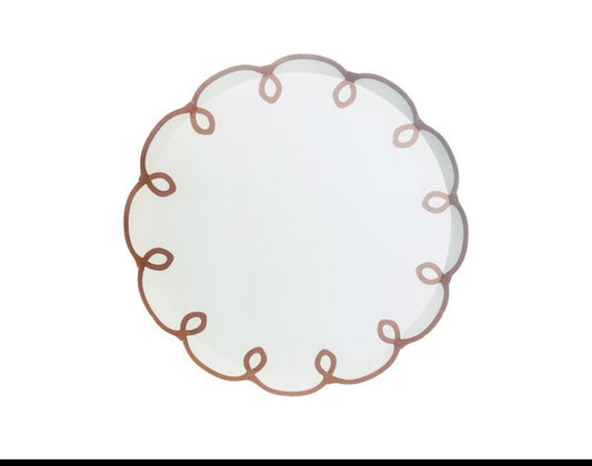 Spiral Scalloped Dessert Plates