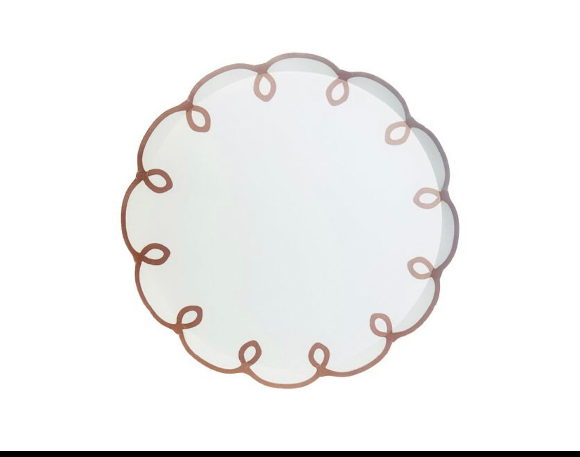 Spiral Scalloped Dinner Plates