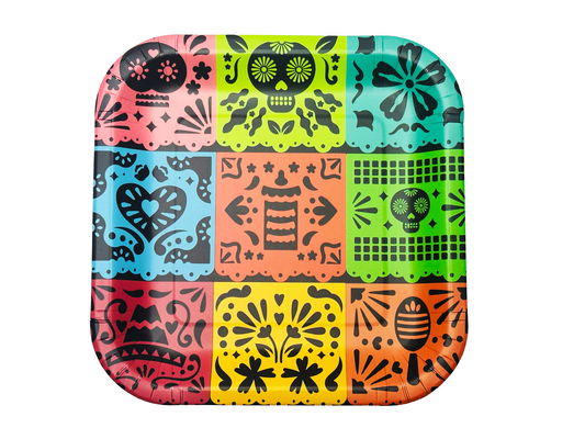 Day of the Dead Banner Dinner Plates